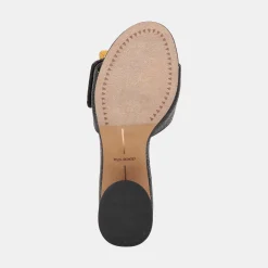 LUCEY HEELS BLACK RAFFIA^Dolce Vita Clearance