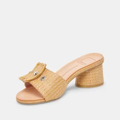 LUCEY HEELS WARM NATURAL RAFFIA^Dolce Vita Clearance