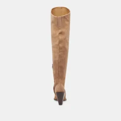 LUPIN WIDE CALF BOOTS MUSHROOM SUEDE^Dolce Vita New