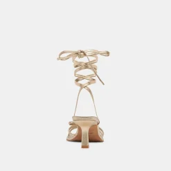 MAISON HEELS GOLD METALLIC LEATHER^Dolce Vita Hot