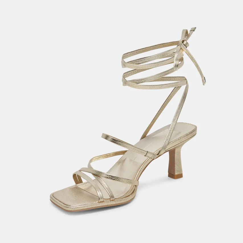 MALABO HEELS PLATINUM METALLIC LEATHER^Dolce Vita Fashion