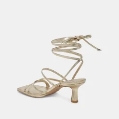MALABO HEELS PLATINUM METALLIC LEATHER^Dolce Vita Fashion