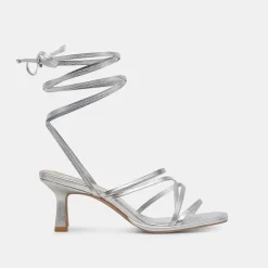 MALABO HEELS SILVER METALLIC LEATHER^Dolce Vita Outlet