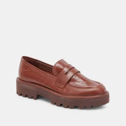 MALILA LOAFERS BROWN CRINKLE PATENT^Dolce Vita Discount
