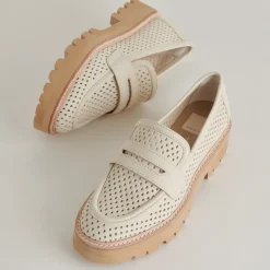 MALILA LOAFERS IVORY NUBUCK^Dolce Vita Online