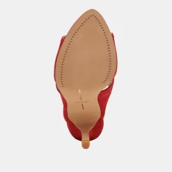 MANDEL HEELS CRIMSON SUEDE^Dolce Vita Online