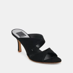 MANDEL HEELS ONYX SUEDE^Dolce Vita Clearance