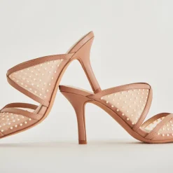 MANDEL PEARL HEELS COCOA MESH^Dolce Vita Hot
