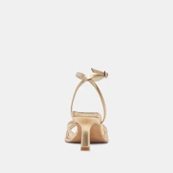 MANJI HEELS LIGHT GOLD METALLIC LEATHER^Dolce Vita New