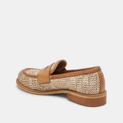 MARINA LOAFERS BROWN MULTI RAFFIA^Dolce Vita Best