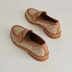 MARINA LOAFERS BROWN MULTI RAFFIA^Dolce Vita Best