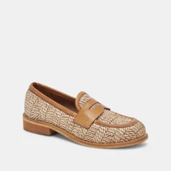MARINA LOAFERS BROWN MULTI RAFFIA^Dolce Vita Best