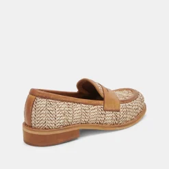 MARINA LOAFERS BROWN MULTI RAFFIA^Dolce Vita Best