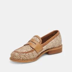 MARINA LOAFERS BROWN MULTI RAFFIA^Dolce Vita Best