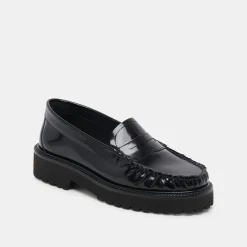 MAXWELL LOAFERS BLACK LEATHER^Dolce Vita Clearance