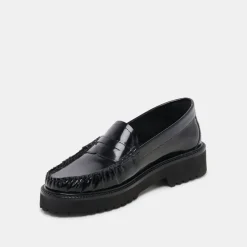 MAXWELL LOAFERS BLACK LEATHER^Dolce Vita Clearance