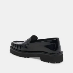 MAXWELL LOAFERS BLACK LEATHER^Dolce Vita Clearance