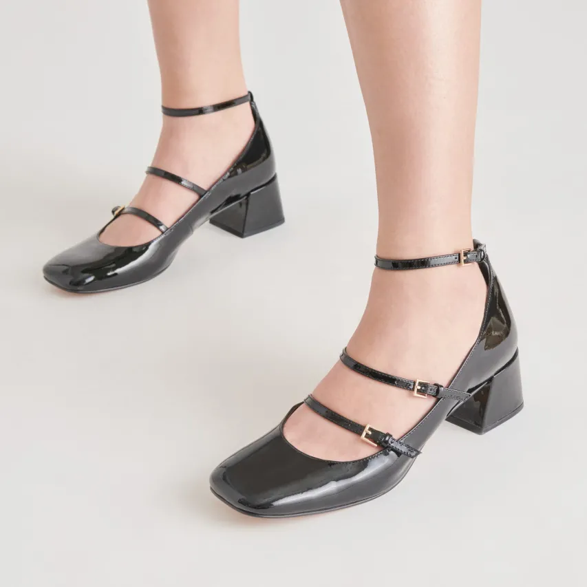 MEADOW HEELS MIDNIGHT PATENT LEATHER^Dolce Vita Sale
