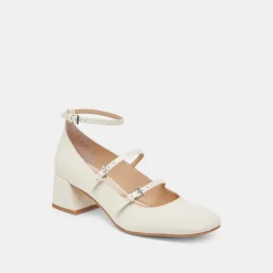 MEADOW HEELS WHITE PATENT LEATHER^Dolce Vita Online