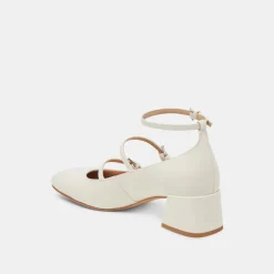 MEADOW HEELS WHITE PATENT LEATHER^Dolce Vita Online