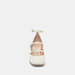 MEADOW HEELS WHITE PATENT LEATHER^Dolce Vita Online