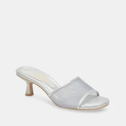 MEEZA HEELS SILVER MESH^Dolce Vita Fashion