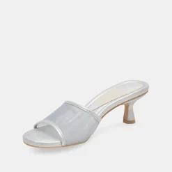MEEZA HEELS SILVER MESH^Dolce Vita Fashion