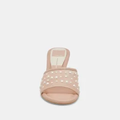 MEEZA PEARL HEELS BLUSH MESH^Dolce Vita Fashion