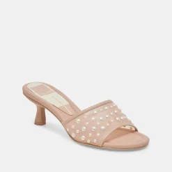 MEEZA PEARL HEELS BLUSH MESH^Dolce Vita Fashion