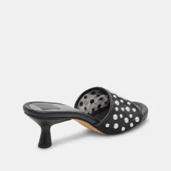 MEEZA PEARL HEELS ONYX MESH^Dolce Vita Hot