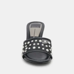 MEEZA PEARL HEELS ONYX MESH^Dolce Vita Hot