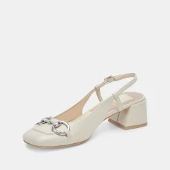 MELLI HEELS IVORY CRINKLE PATENT^Dolce Vita Online