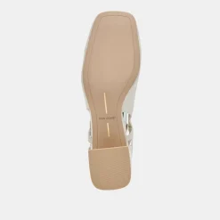 MELLI HEELS IVORY CRINKLE PATENT^Dolce Vita Online