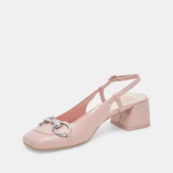 MELLI HEELS PINK CRINKLE PATENT^Dolce Vita Hot