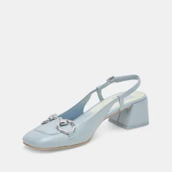 MELLI HEELS SKY BLUE CRINKLE PATENT^Dolce Vita New