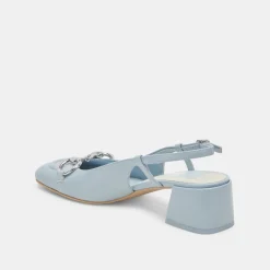 MELLI HEELS SKY BLUE CRINKLE PATENT^Dolce Vita New