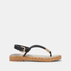 MERYL SANDALS BLACK LEATHER^Dolce Vita Discount