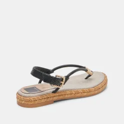 MERYL SANDALS BLACK LEATHER^Dolce Vita Discount