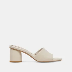 MINNY DRESS WIDE HEELS IVORY LEATHER^Dolce Vita Discount
