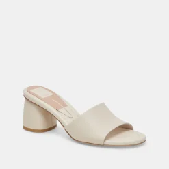 MINNY DRESS WIDE HEELS IVORY LEATHER^Dolce Vita Discount
