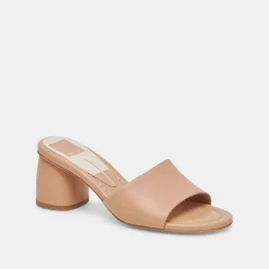 MINNY DRESS WIDE HEELS TAN LEATHER^Dolce Vita Outlet