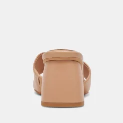 MINNY DRESS WIDE HEELS TAN LEATHER^Dolce Vita Outlet