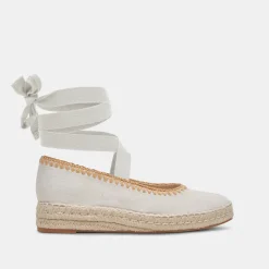 MORGAN FLATS IVORY CANVAS^Dolce Vita Fashion