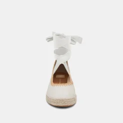 MORGAN FLATS IVORY CANVAS^Dolce Vita Fashion