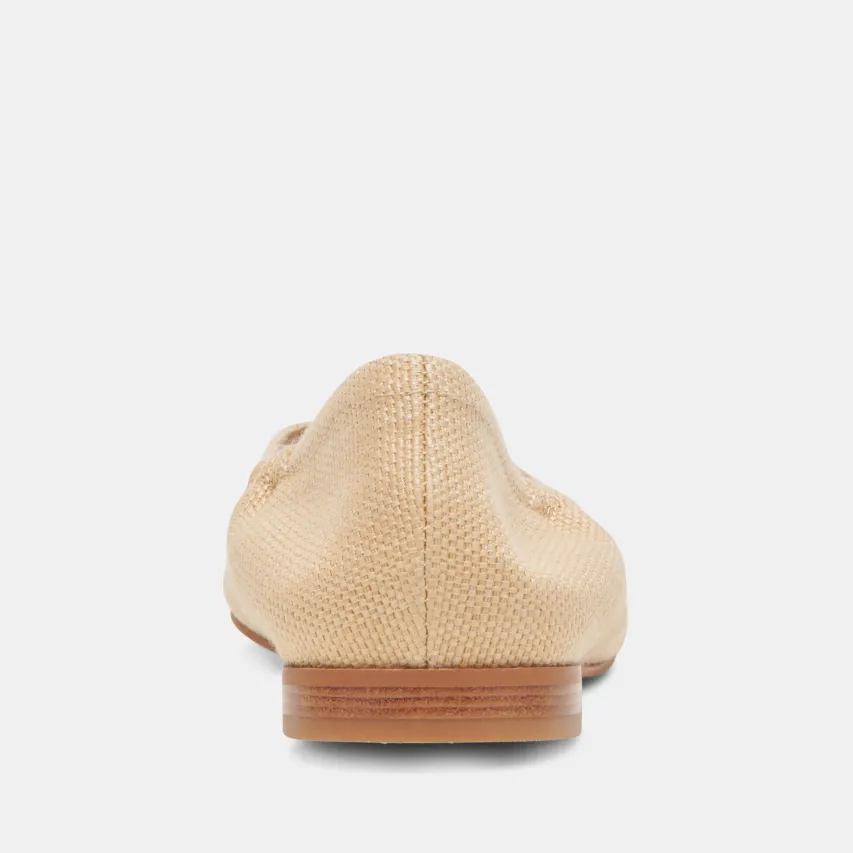 NADAV BALLET FLATS LT NATURAL RAFFIA^Dolce Vita New
