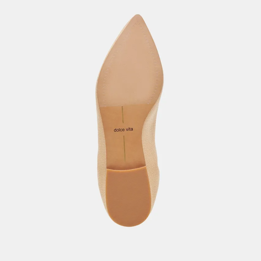 NADAV BALLET FLATS LT NATURAL RAFFIA^Dolce Vita New