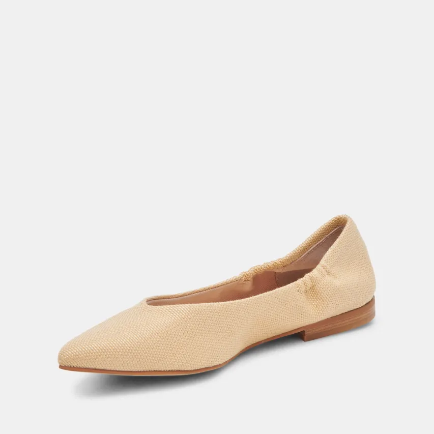 NADAV BALLET FLATS LT NATURAL RAFFIA^Dolce Vita New