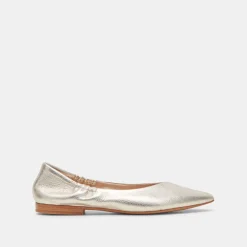 NADAV BALLET FLATS PLATINUM METALLIC LEATHER^Dolce Vita Hot