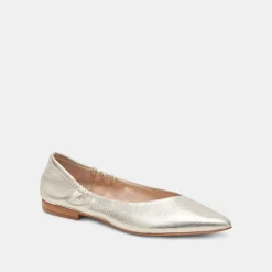 NADAV BALLET FLATS PLATINUM METALLIC LEATHER^Dolce Vita Hot