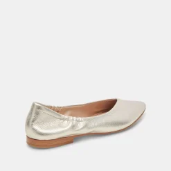 NADAV BALLET FLATS PLATINUM METALLIC LEATHER^Dolce Vita Hot